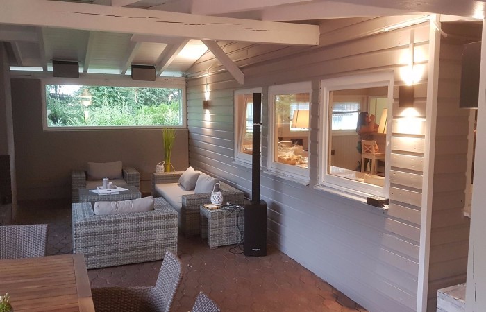 neue Chill-out-area an unserem Clubhaus